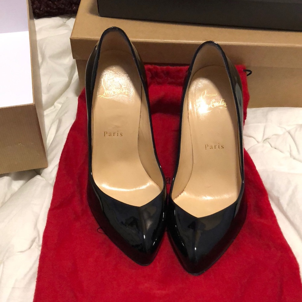 Christian Louboutin patent leather pumps